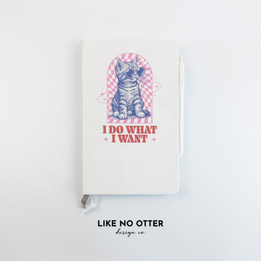 White I Do What I Want Lined Journal