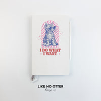 White I Do What I Want Lined Journal