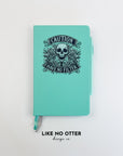 Teal Caution I Have No Filter Lined Journal