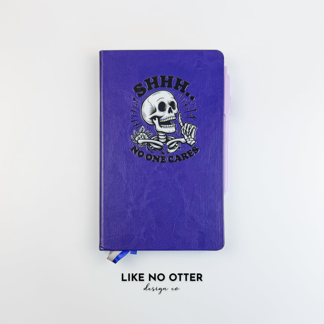 Purple Shhh… No One Cares Lined Journal