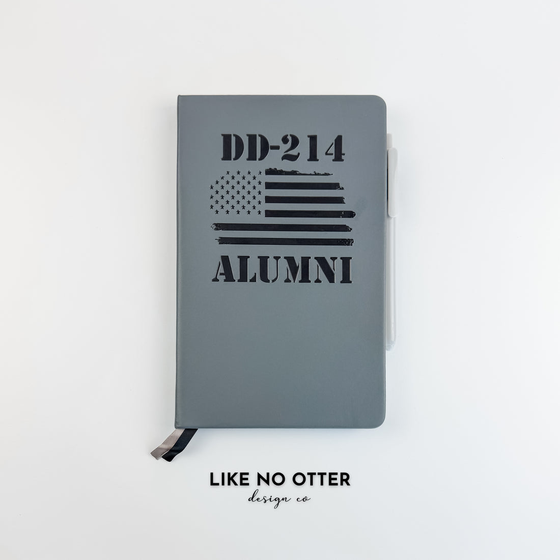 Grey DD-214 Alumni Lined Journal
