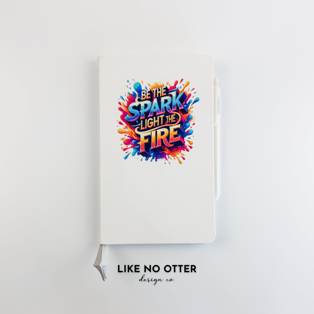 White Be the Spark. Light the Fire. Lined Journal