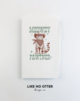 White Meowdy Pawtner Lined Journal