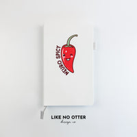 White Neury Spicy Lined Journal