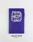 Purple Believe In Yourself Floral Lined Journal