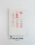 White Stay Pawsitive Cat Paws Lined Journal