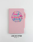 Pink Consider How the Wildflowers Grow Lined Journal