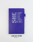 Purple She is. Lined Journal