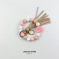 Pink & White Scorpio Zodiac Sign Silicone Wristlet
