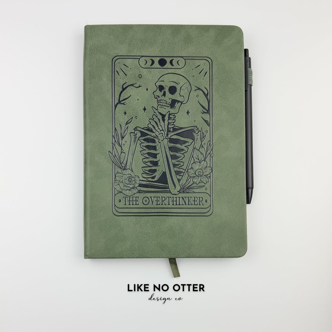 Olive The Overthinker Tarot Skeleton Lined Journal