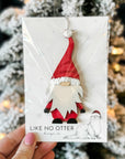 Handmade Gnome Ornament - Santa