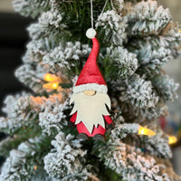 Handmade Gnome Ornament - Santa