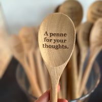 A Penne for Your Thoughts - Wooden Spoon