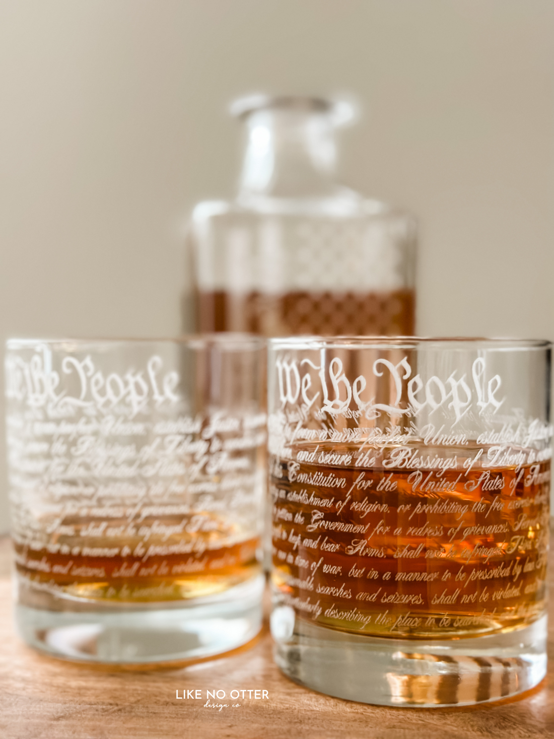 The Founder - Engraved Decanter Set