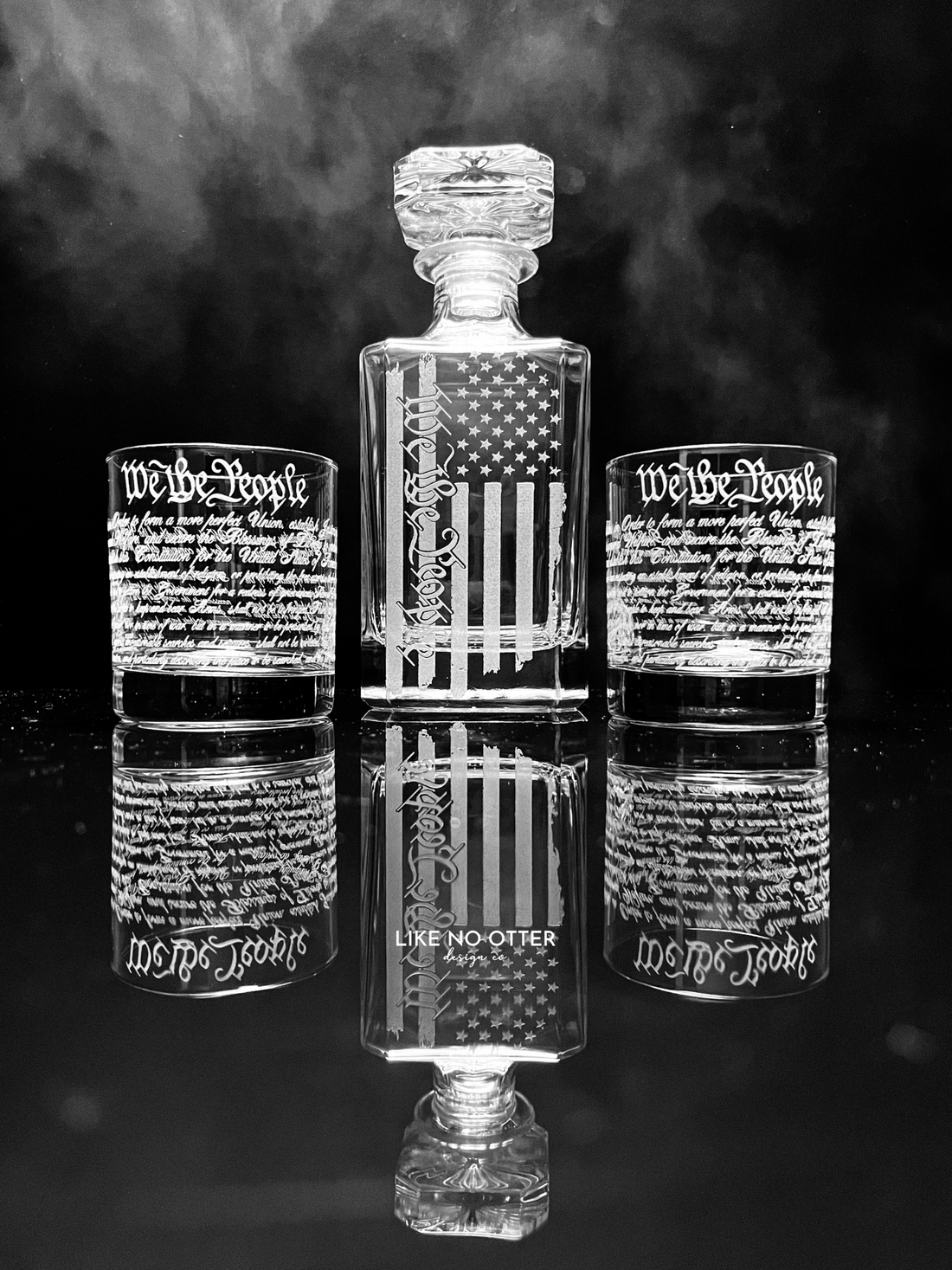 The Founder - Engraved Decanter Set