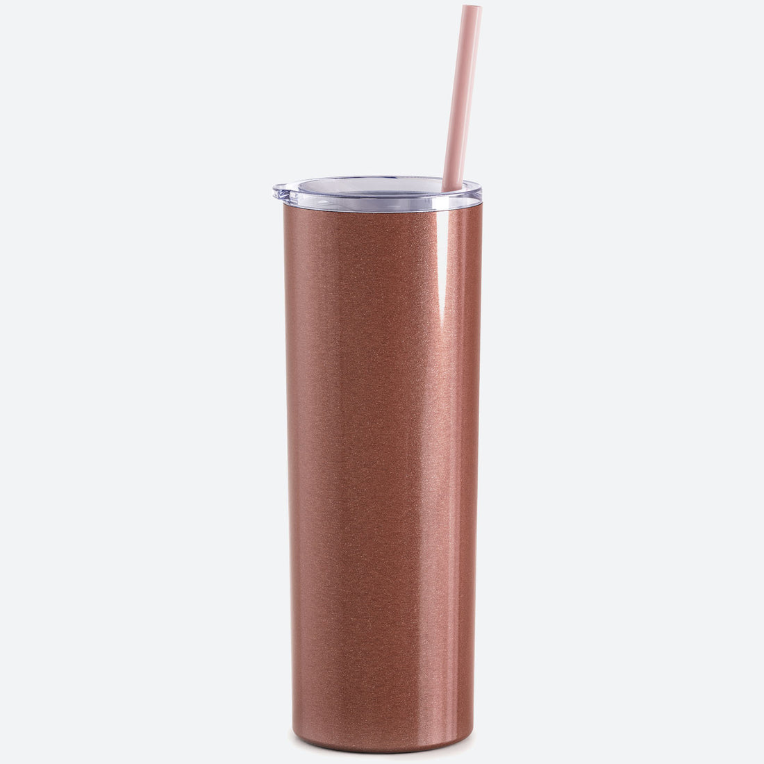 Rose Gold Leopard Stainless 20 Oz SKINNY Tumbler Cup